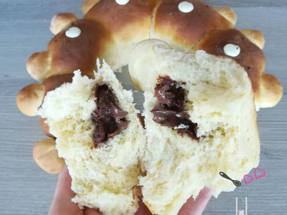 Brioche butchy ourson coeur chocolat au companion ou non