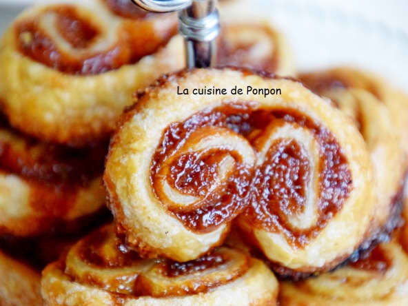Palmier à la confiture de lait et cacao