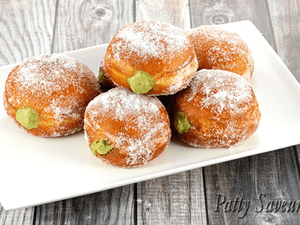Beignets à la Crème Pâtissière au Matcha