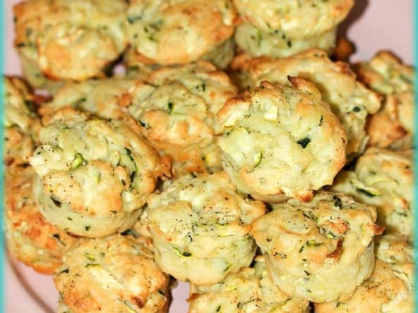 Bouchées à la courgette et au fromage frais pour l'apéro