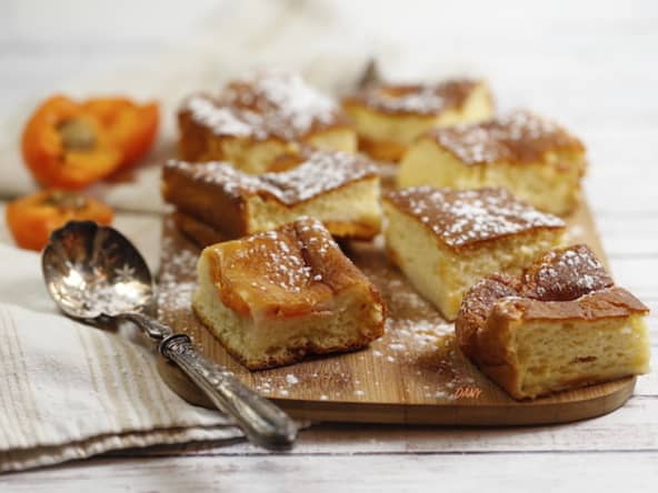 Carrés yaourt et huile d'olive aux abricots