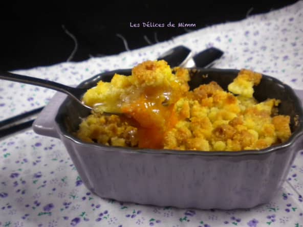 Petits crumbles aux abricots