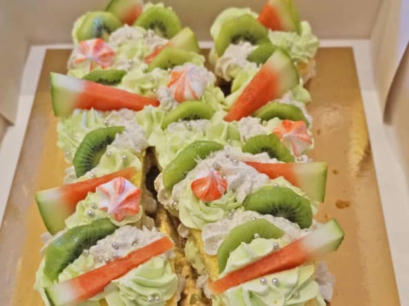 Letter Cake Pastèque et Kiwi pour un anniversaire