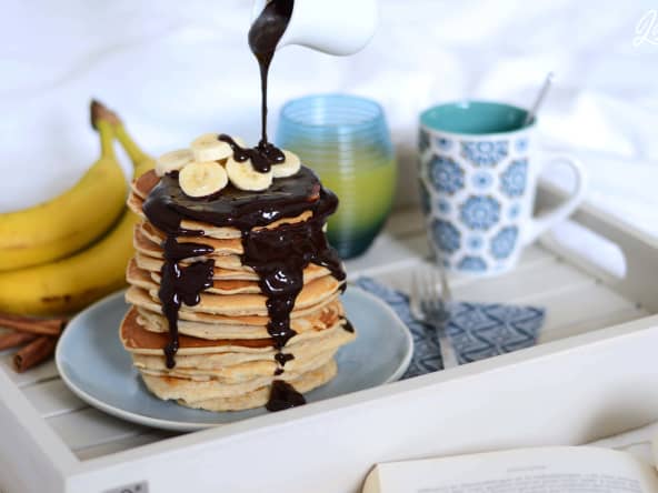 Pancakes à la banane et cannelle