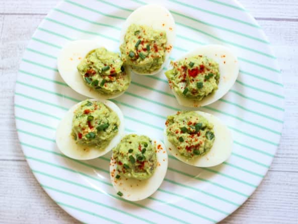 Oeufs mimosa à l'avocat