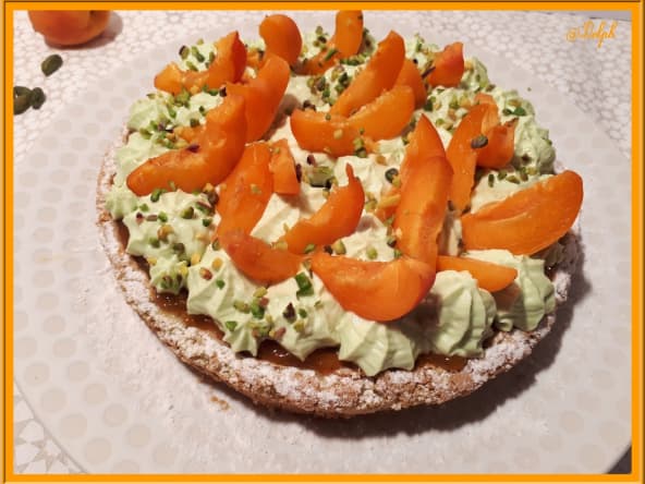 Tarte abricots pistache