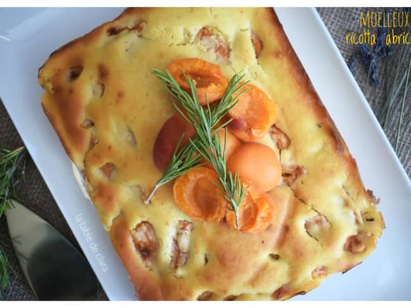 Moelleux abricots ricotta