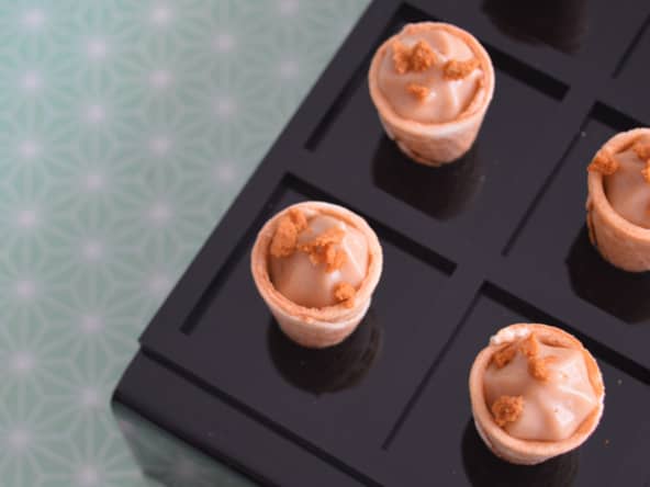 Cônes sucrés antigaspi à la crème de Lion