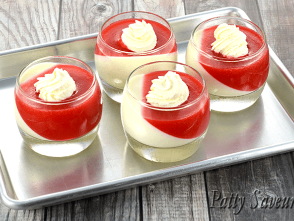 Panna Cotta Vanille et Fraise