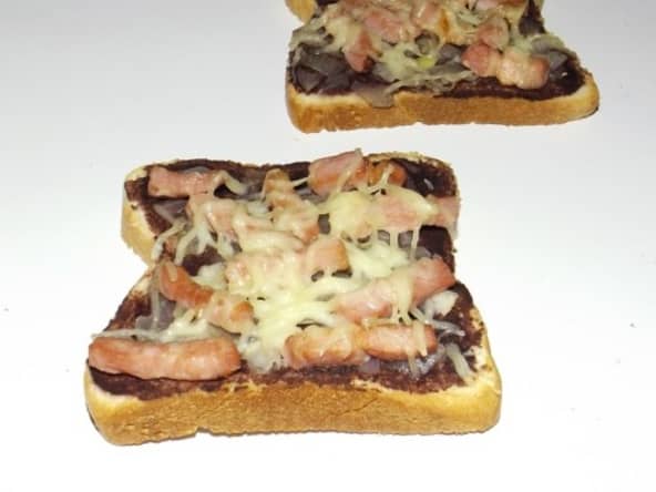 Croque aux lardons et à la moutarde Violette de Brive