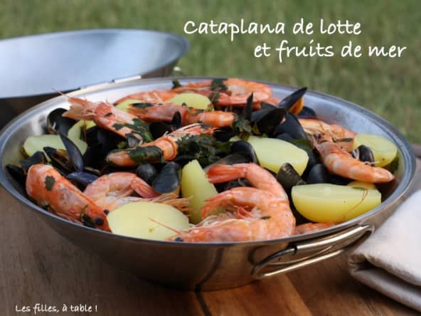 Cataplana de lotte et fruits de mer comme au Portugal