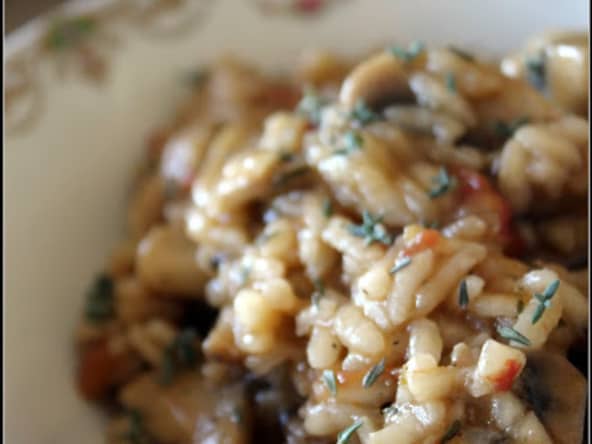 Riz aux champignons