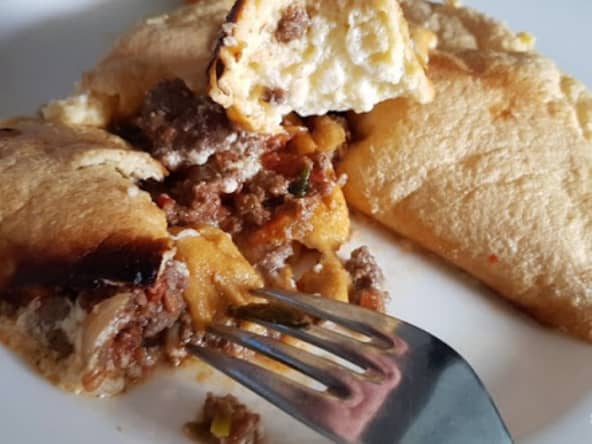 Omelette à la viande hachée - Cha 'ndra cha m'toibaki 