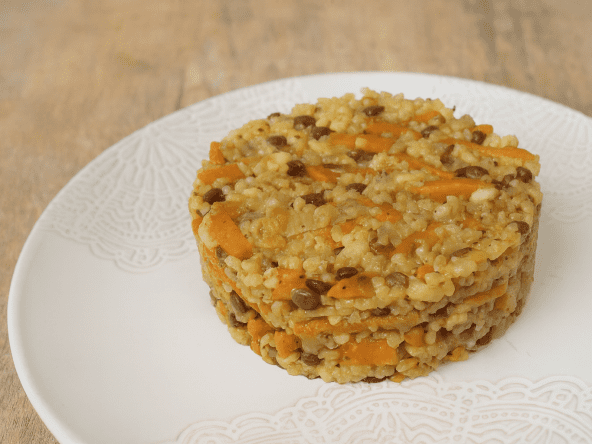 Dahl de céréales et lentilles aux carottes