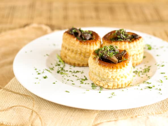 Vols au vent aux champignons de Paris