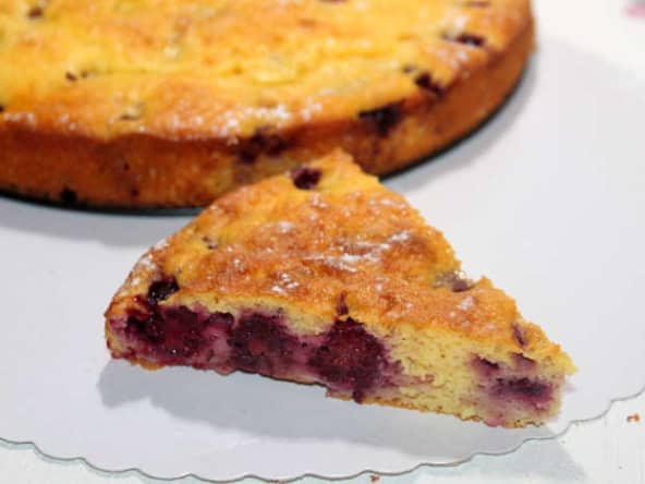 Gâteau mûres citron