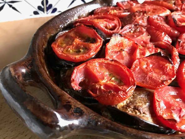 Gratin de légumes d'été et agneau haché