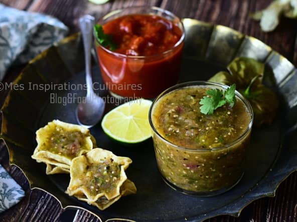 Sauce verte mexicaine aux tomatillos