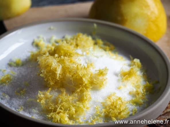 Sucre parfumé au citron