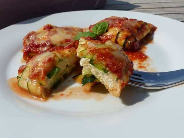 Raviolis de courgette à la ricotta 