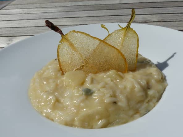 Risotto à la poire et au gorgonzola