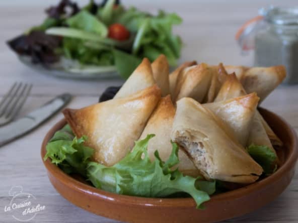 Samoussas au thon croustillants