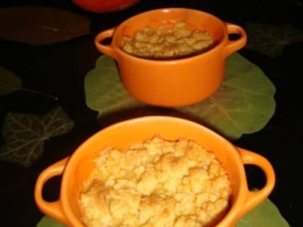 Gratin de courge sucré avec son crumble de noisette