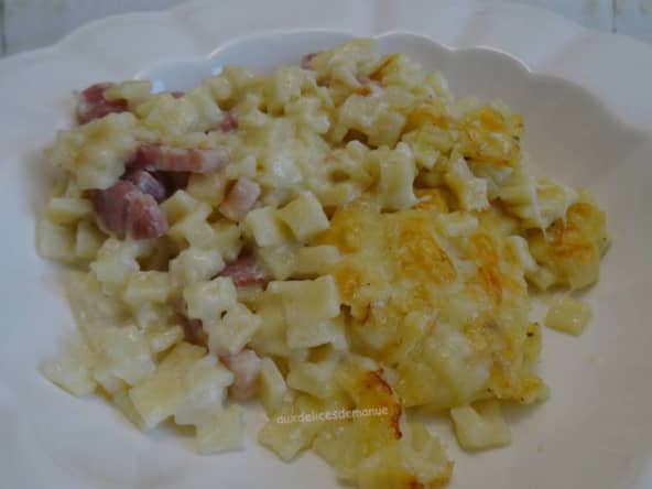 Gratin de Crozets aux lardons et Beaufort
