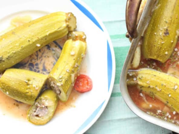 Courgettes farcies à l'agneau à la syrienne