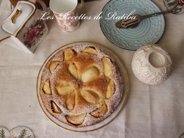 Gâteau Pommes Poires Raisins secs