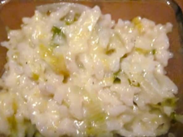 Risotto aux poireaux et au boursin au cookeo