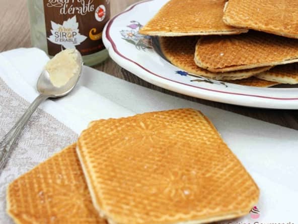 Gaufres Fines au Beurre d’Erable pour le goûter