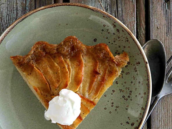 Gâteau fondant aux pommes d'automne