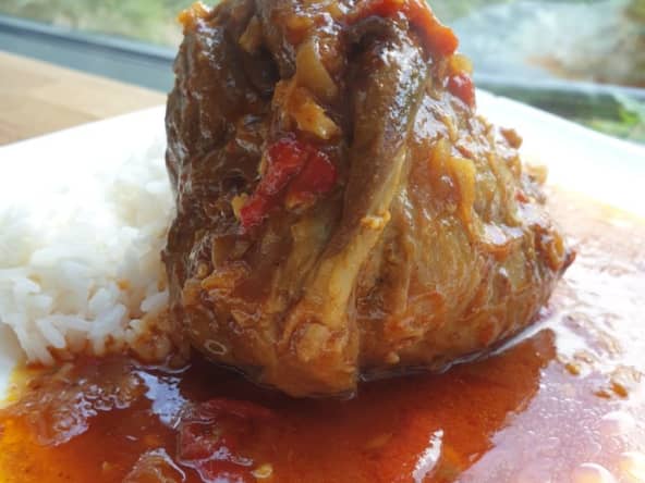 Mahiche – Souris d’agneau à la tomate et au safran