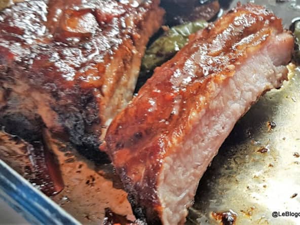 Ribs et légumes au four