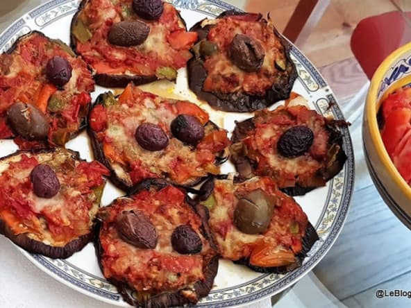 Pizza de melanzane 