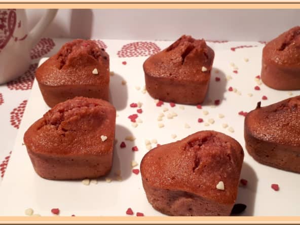 Bouchées à la purée de fruits rouges et blancs d'oeufs