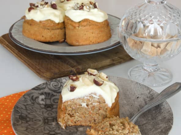 Le carrot cake à la noisette et son glaçage au cream cheese