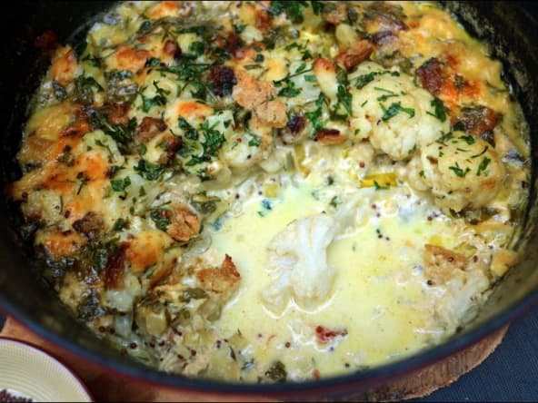 Gratin de chou-fleur à la moutarde du Chef Yotam Ottolenghi