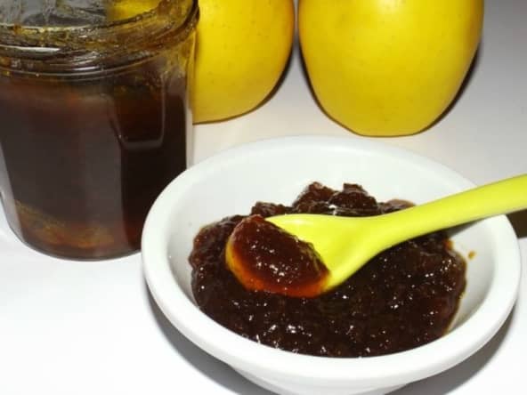 Confiture de pommes à la cannelle et au cidre