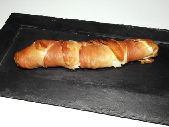 Cabillaud au fromage de brebis Société Crème en papillote de jambon cru