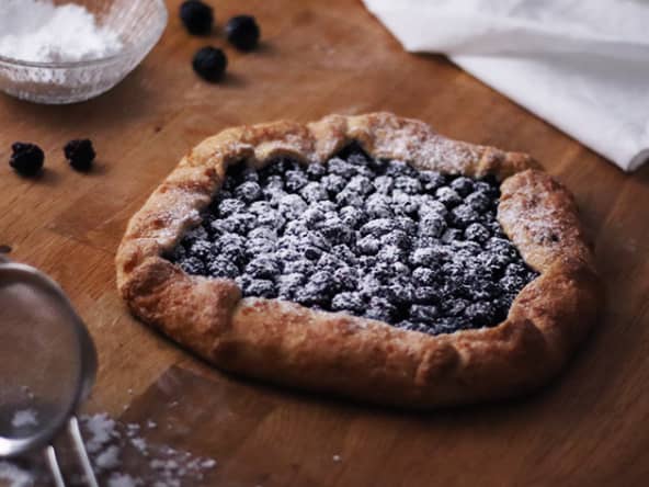 Tarte rustique facile aux mûres