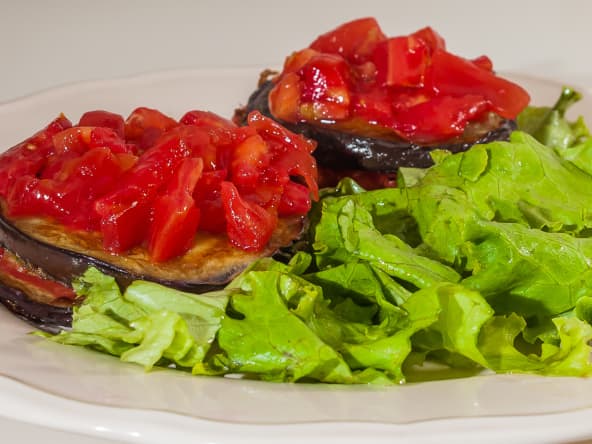 Salade aux aubergines 