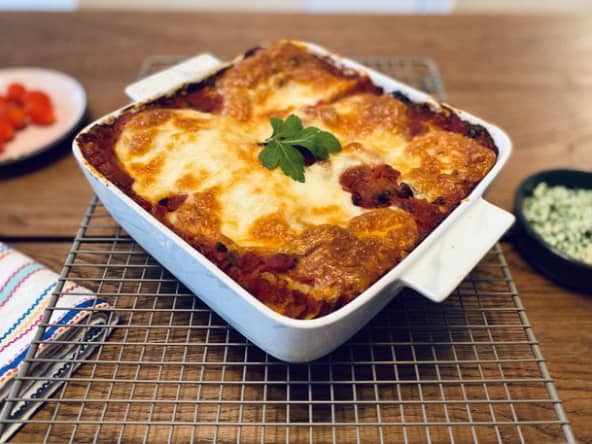 Cannellonis au saumon et épinards