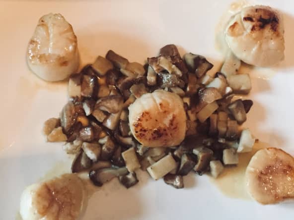 Coquilles Saint-Jacques aux cèpes