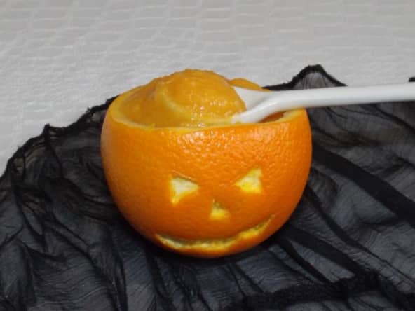 Compote de pomme, courge et orange pour fêter Halloween