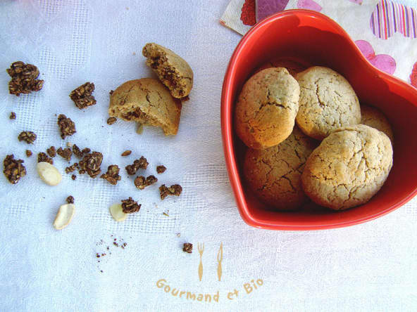 Cookies au muesli bio chocolat et à la farine de châtaigne
