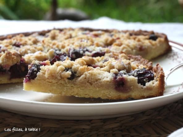 Tarte streusel aux deux raisins