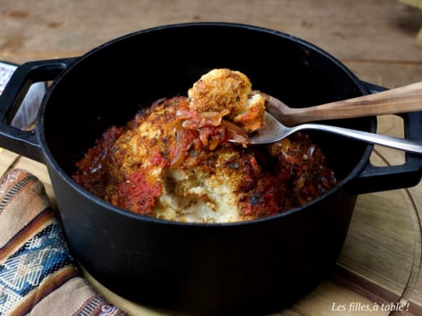 Chou-fleur rôti en cocotte au paprika fumé