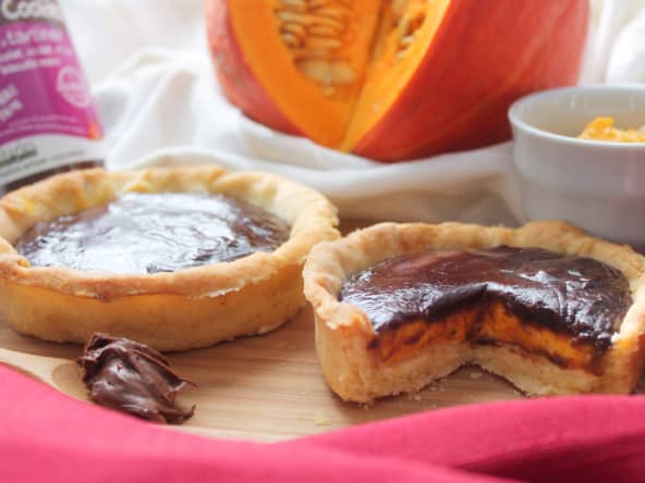 Pumpkin pie d'Halloween à la pâte à tartiner